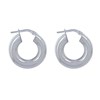 Boucles d'Oreilles Argent Créoles Rondes Épaisses 2cm - vue V3