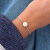 Bracelet Lien Oeil de Sainte Lucie et Petites Perles Mates - Noir - vue V4