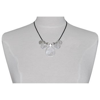 Ethnic Shaman Silver Medal Necklace