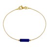 Bracelet Gold Filled Cylindre de Lapis Lazuli - vue V1