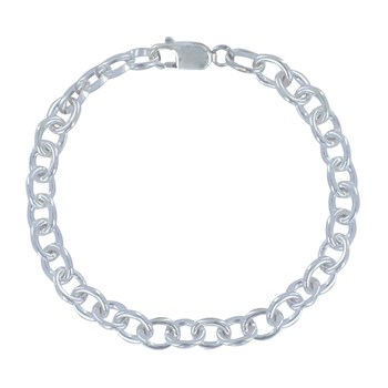 925 Silver Bracelet Medium Curb Links