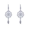 Boucles d'Oreilles Argent 925 Mandala et Plume - vue V2