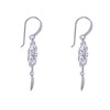 Boucles d'Oreilles Argent 925 Mandala et Plume - vue V3