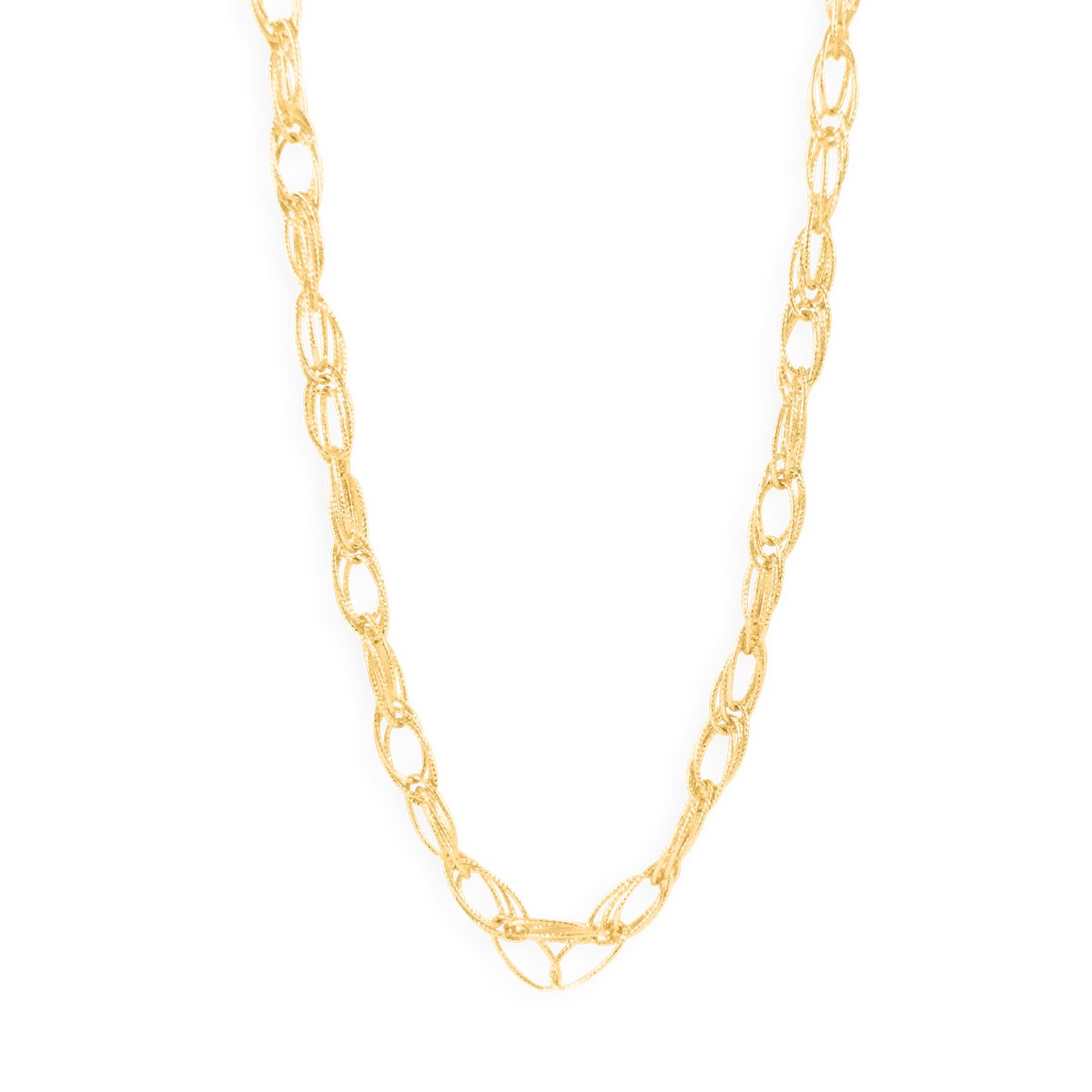 Collier en cuivre plaqué jaune