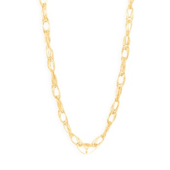 Collier en cuivre plaqué jaune