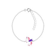 Bracelet pour enfant licorne en argent 925