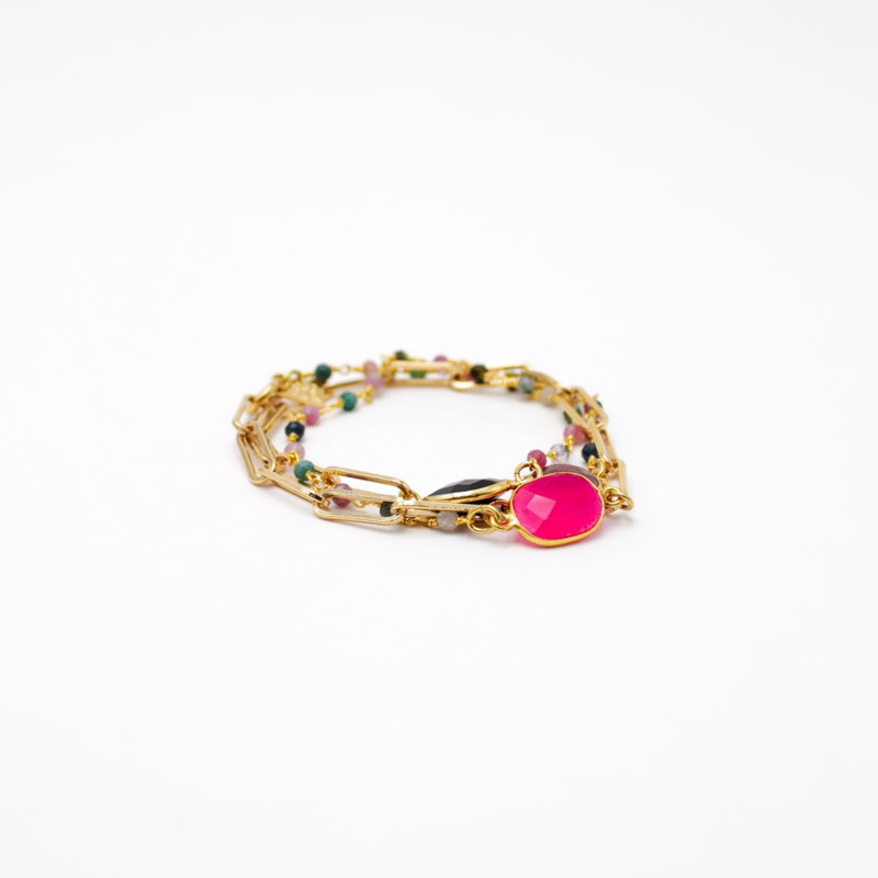 Collier & bracelet multipierres - FRIDA