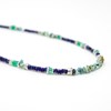 Collier heishi bleu - LOUISE - vue V1