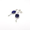 Boucles d'oreilles pierres - CATHY ARGENT - vue V1