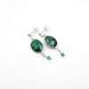 Boucles d'oreilles pierres - CATHY ARGENT - vue V1