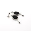 Boucles d'oreilles pierres - CATHY ARGENT - vue V1