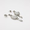 Boucles d'oreilles pierres - CATHY ARGENT - vue V1