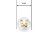 Boucles d'Oreilles Or 18 Carats 750/000 Jaune - Perles de Culture - vue V3