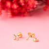 Boucles d'Oreilles Or 18 Carats 750/000 Jaune - Papillons - vue V2