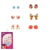 Lot de 6 paires de boucles d'oreilles Disney - Belle - vue V1