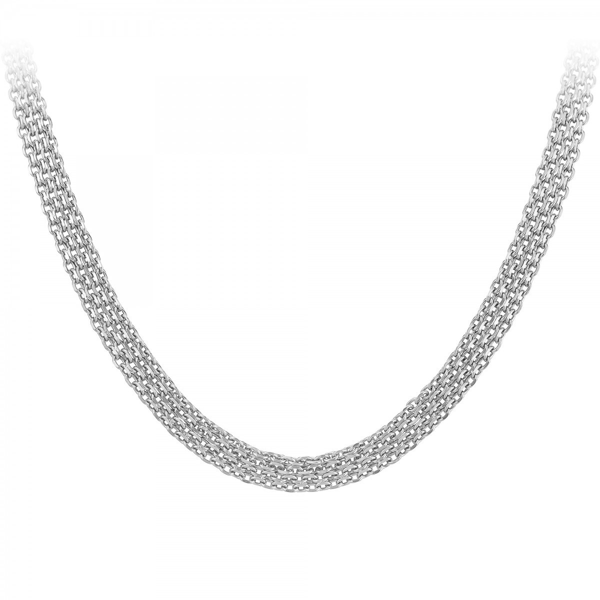 Collier SC Crystal en acier inoxydable