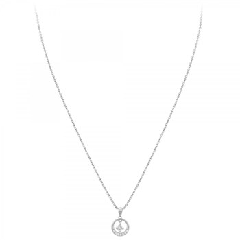 SC Kristallen halsketting versierd met zirkonia