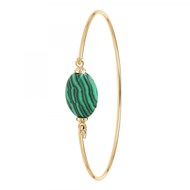 Bracelet par SC Bohème orné d'une pierre malachite