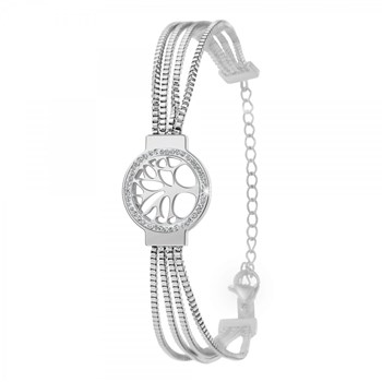 SC Crystal tree of life bracelet with sparkling crystals