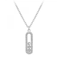 Collier SC Crystal orné de Zirconium et de Cristaux scintillants