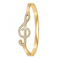 Bracelet clé de sol par SC Bohème orné de Cristaux scintillants