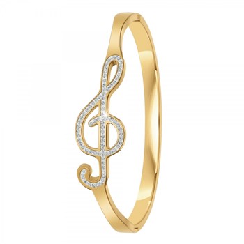 G-sleutel armband van SC Bohème met fonkelende kristallen