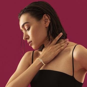 G-sleutel armband van SC Bohème met fonkelende kristallen