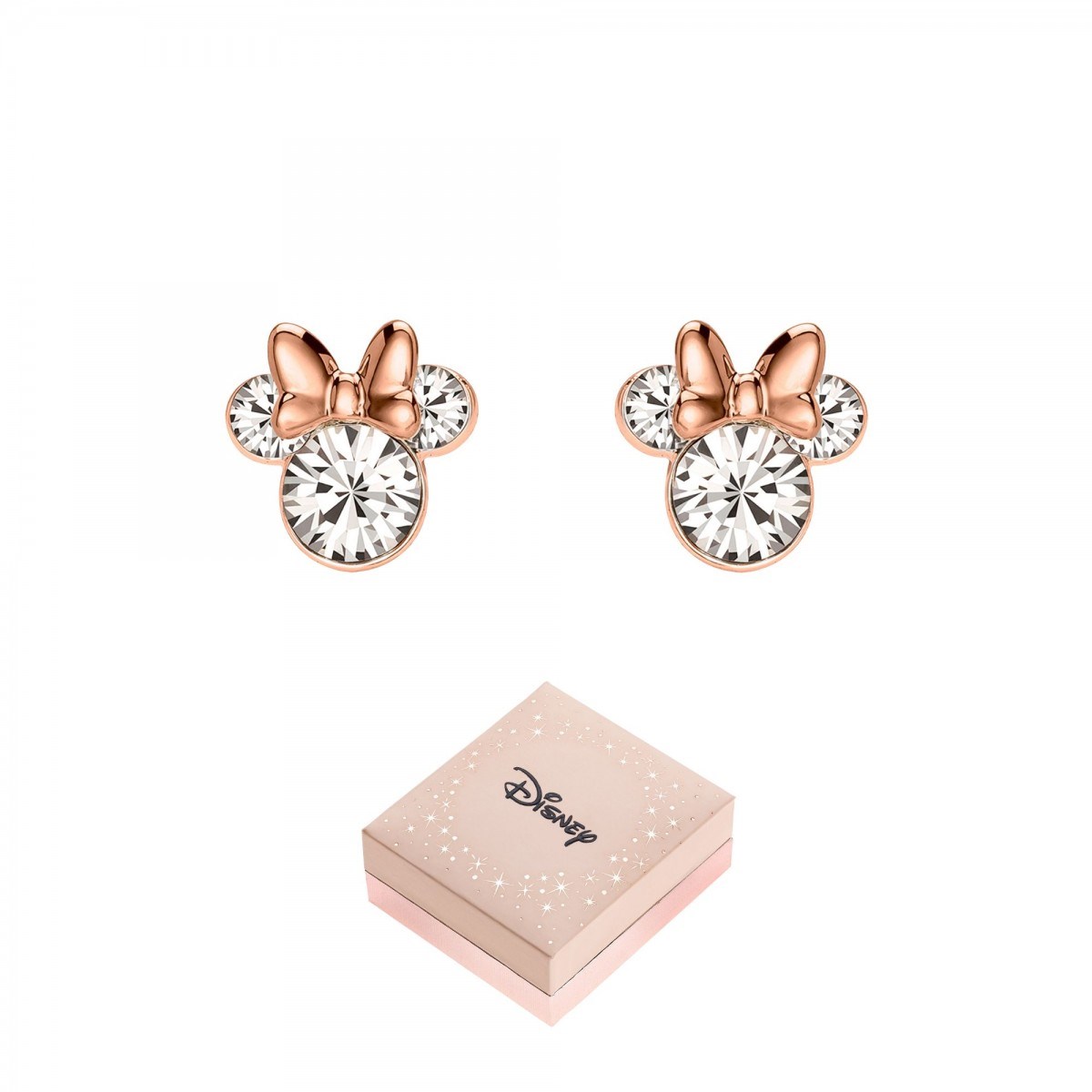 Boucles d'oreilles Disney ornées de Cristaux scintillants - Minnie