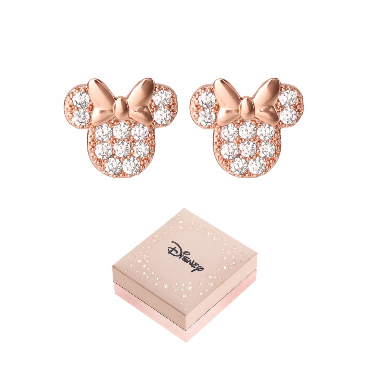 Boucles d'oreilles Disney ornées de Zirconium - Minnie