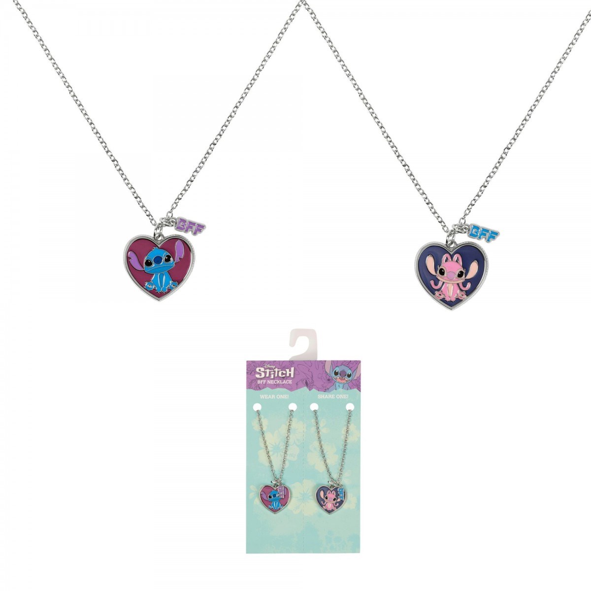 Lot de 2 colliers Disney - Stitch