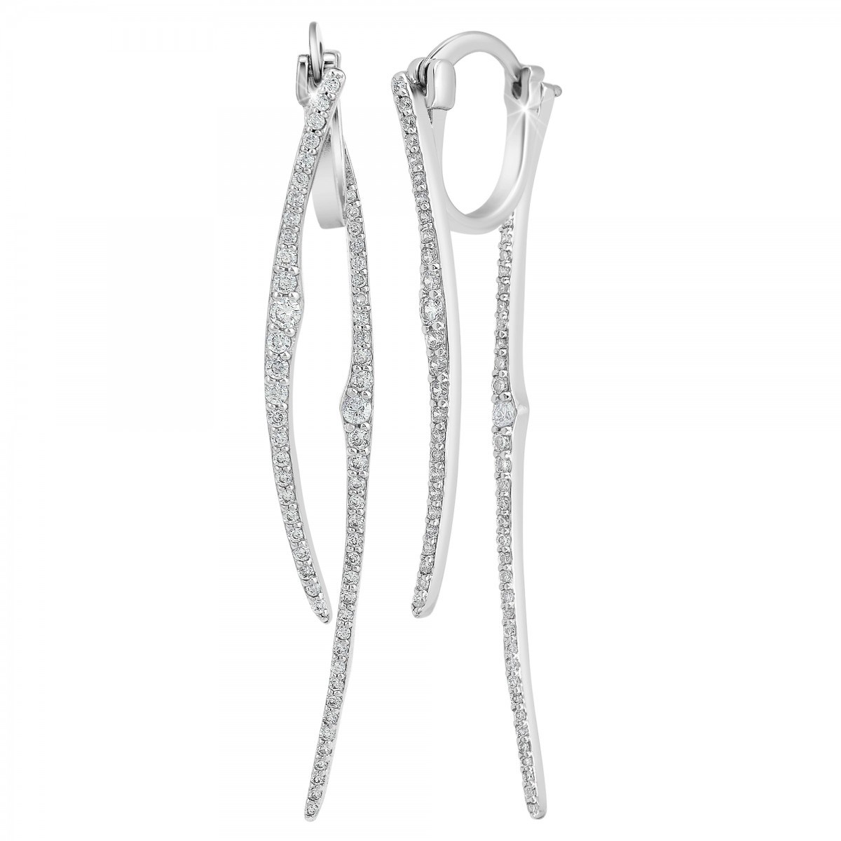 Boucles d'oreilles orné de Zirconium