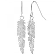 Boucles d'oreilles plume SC Crystal