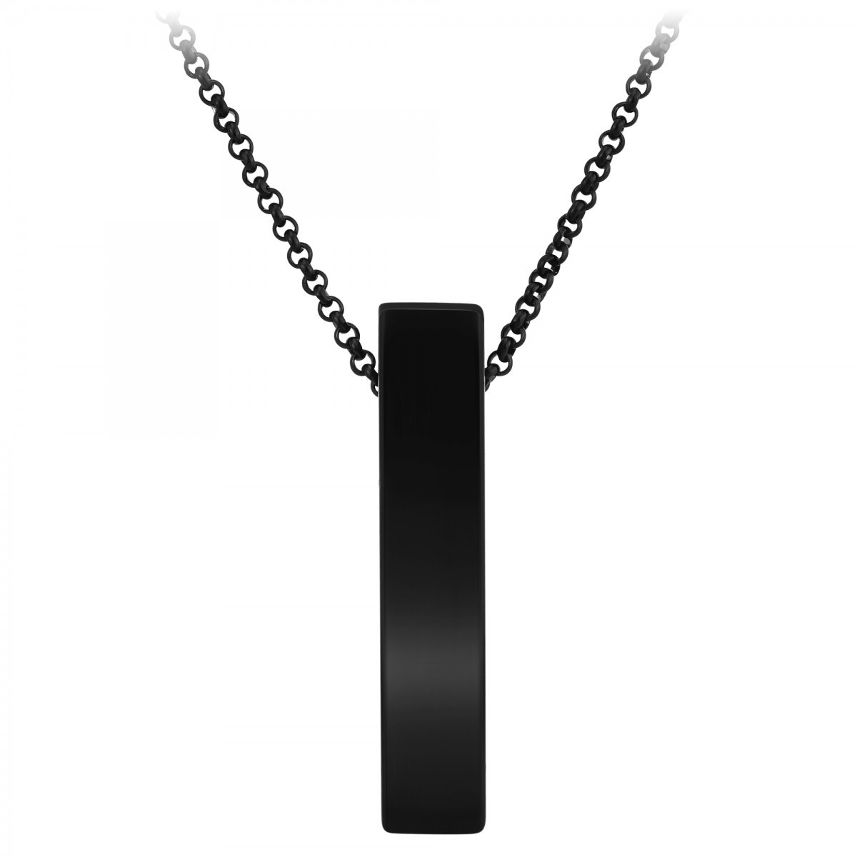 Collier homme SC Crystal orné d'une agate noire