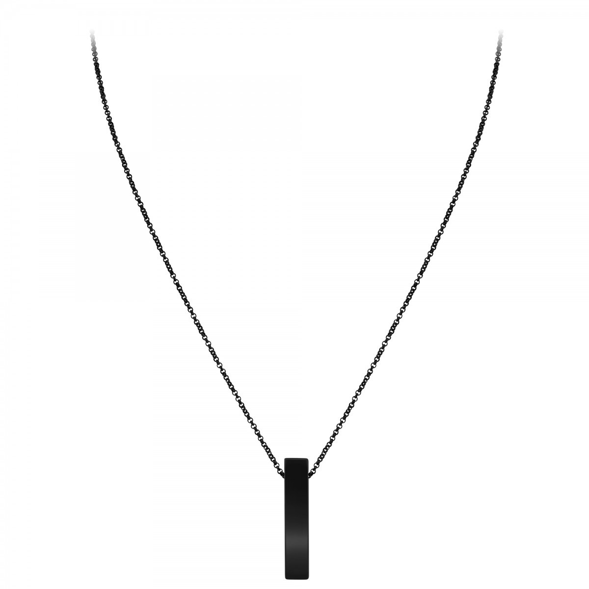 Collier homme SC Crystal orné d'une agate noire - vue 3