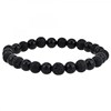 Bracelet homme SC Crystal orné de lave et agate noire - vue V1