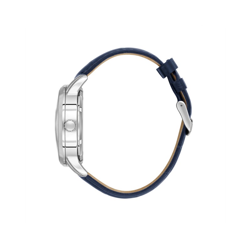 MATT - Montre Homme - Bracelet en cuir bleu - Analogique - vue 2