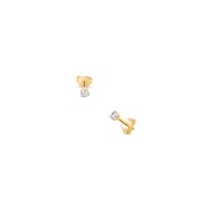 Boucles d'oreilles Brillant 3mm plaqué or