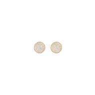 Boucles d'oreilles Disc plaqué or