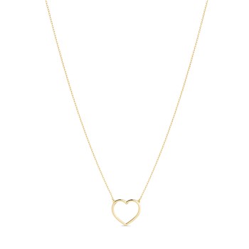 Gold-plated Heart S necklace