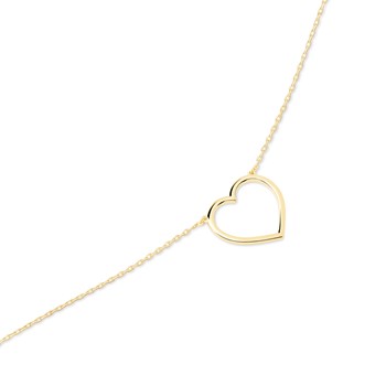 Gold-plated Heart S necklace
