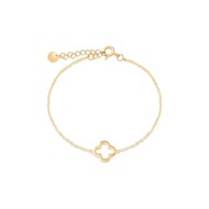 Bracelet Trèfle plaqué or