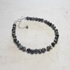 Bracelet Labradorite Noire et Argent 925 - vue V2