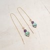 Boucles d'Oreilles Améthyste et Abalone Ilhéus - vue V2