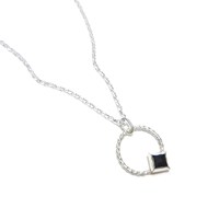 Collier en Argent 925 et Onyx Noir