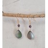 Boucles D'Oreilles Améthyste et Nacre - vue V3