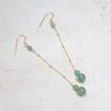 Boucles D'Oreilles en Argent 925 Doré et Aventurine Xingu - vue V2