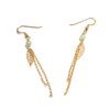 Boucles D'Oreilles Feuilles Aventurine - vue V1