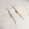 Boucles D'Oreilles Feuilles Aventurine - vue V2