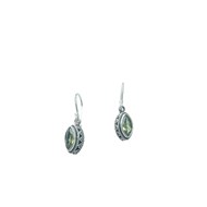Boucles d'oreille argent et péridot