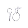 Boucles d'oreilles argent cercles - vue V1